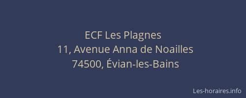 ECF Les Plagnes