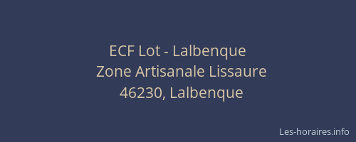 ECF Lot - Lalbenque
