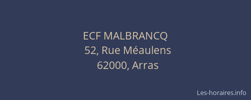 ECF MALBRANCQ