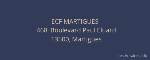 ECF MARTIGUES