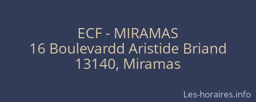 ECF - MIRAMAS