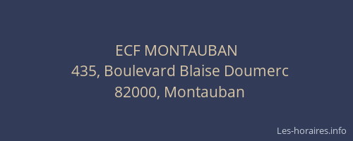 ECF MONTAUBAN
