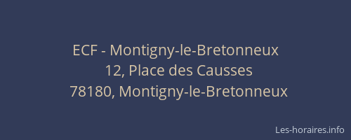 ECF - Montigny-le-Bretonneux
