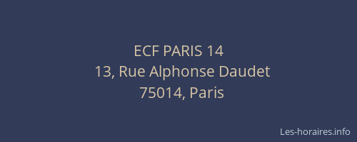 ECF PARIS 14