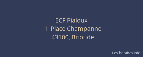 ECF Pialoux