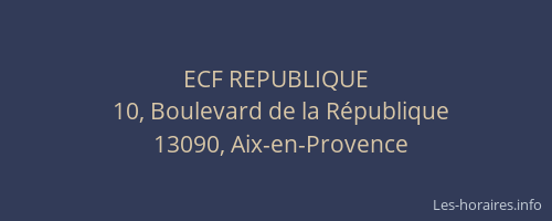 ECF REPUBLIQUE