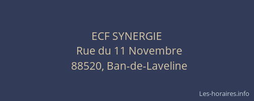 ECF SYNERGIE