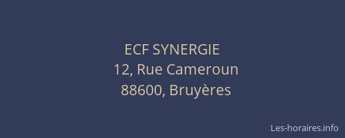 ECF SYNERGIE