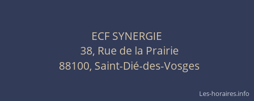 ECF SYNERGIE