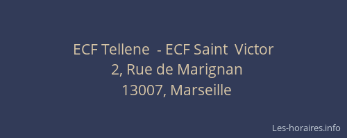 ECF Tellene  - ECF Saint  Victor