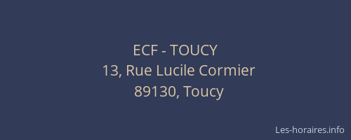 ECF - TOUCY