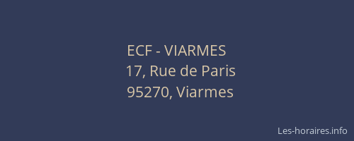ECF - VIARMES