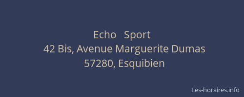 Echo   Sport
