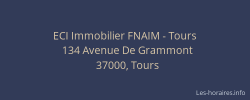 ECI Immobilier FNAIM - Tours