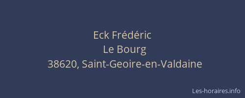 Eck Fr&eacute;d&eacute;ric