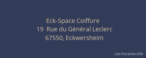 Eck-Space Coiffure