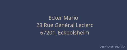 Ecker Mario