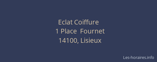 Eclat Coiffure