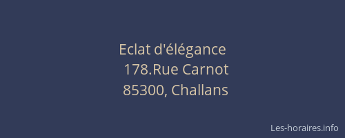 Eclat d'élégance