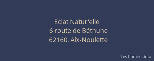 Eclat Natur'elle