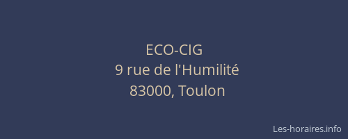 ECO-CIG