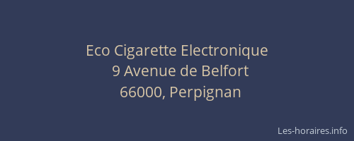 Eco Cigarette Electronique