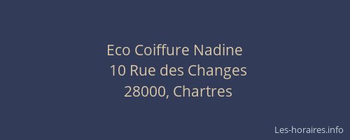 Eco Coiffure Nadine