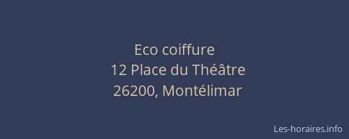 Eco coiffure