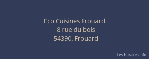 Eco Cuisines Frouard