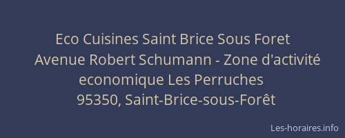 Eco Cuisines Saint Brice Sous Foret