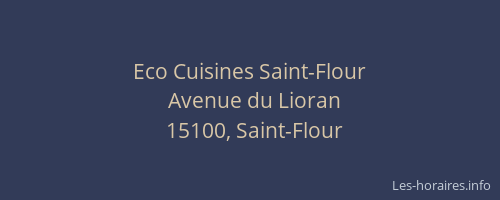 Eco Cuisines Saint-Flour