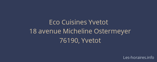 Eco Cuisines Yvetot
