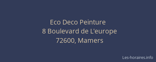 Eco Deco Peinture