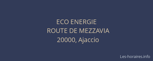 ECO ENERGIE