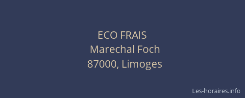 ECO FRAIS