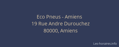 Eco Pneus - Amiens