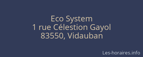 Eco System