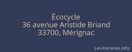 Écocycle