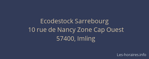 Ecodestock Sarrebourg