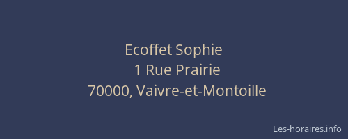 Ecoffet Sophie