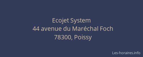 Ecojet System