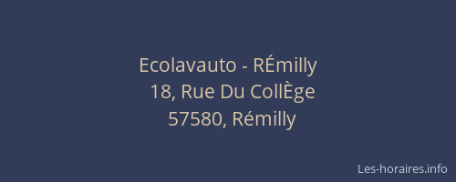 Ecolavauto - RÉmilly