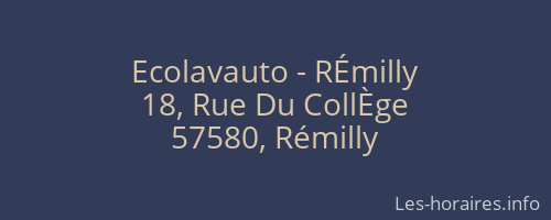 Ecolavauto - RÉmilly