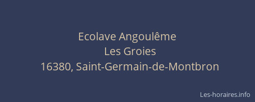 Ecolave Angoul&ecirc;me