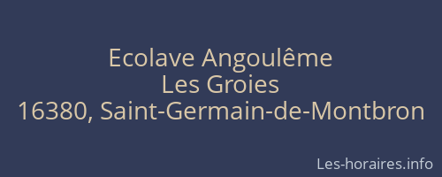 Ecolave Angoulême