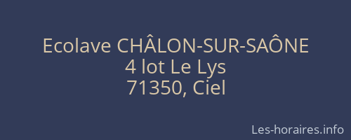 Ecolave CHÂLON-SUR-SAÔNE