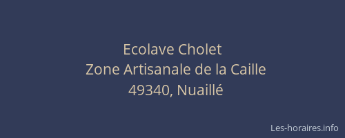 Ecolave Cholet