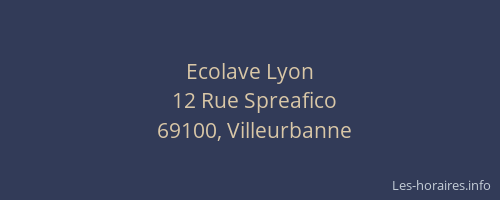 Ecolave Lyon