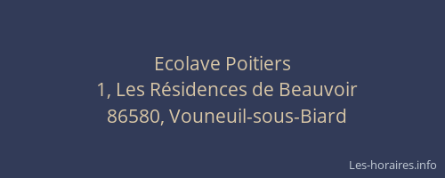 Ecolave Poitiers