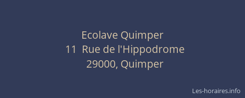 Ecolave Quimper
